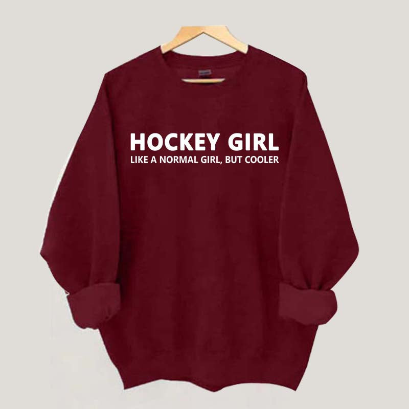 Ice Hockey Daughter Girl Sweatshirt