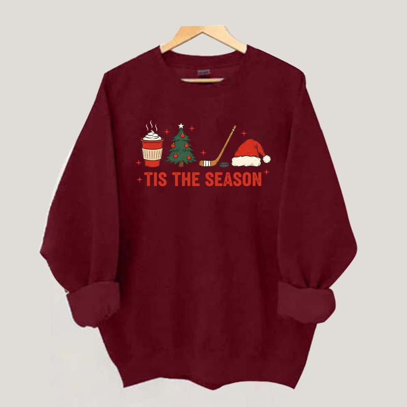 Tis The Season Hockey Christmas Sweatshirt