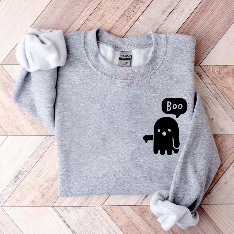 Boo Ghost Halloween Sweatshirt