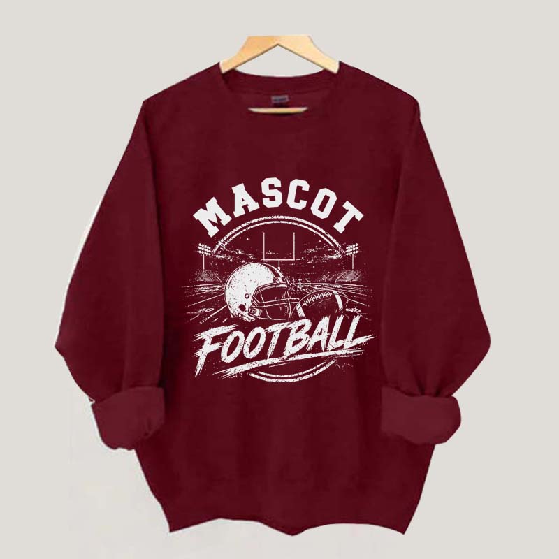 Custom Football Mascot Template Sweatshirt