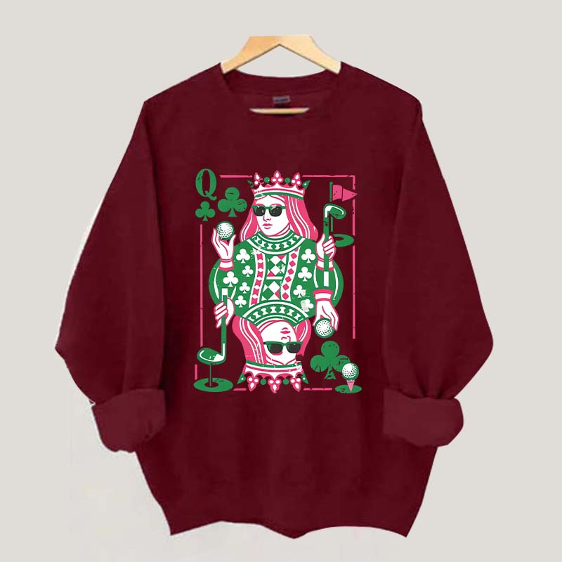 Queen of Clubs Golf Sweatshirt