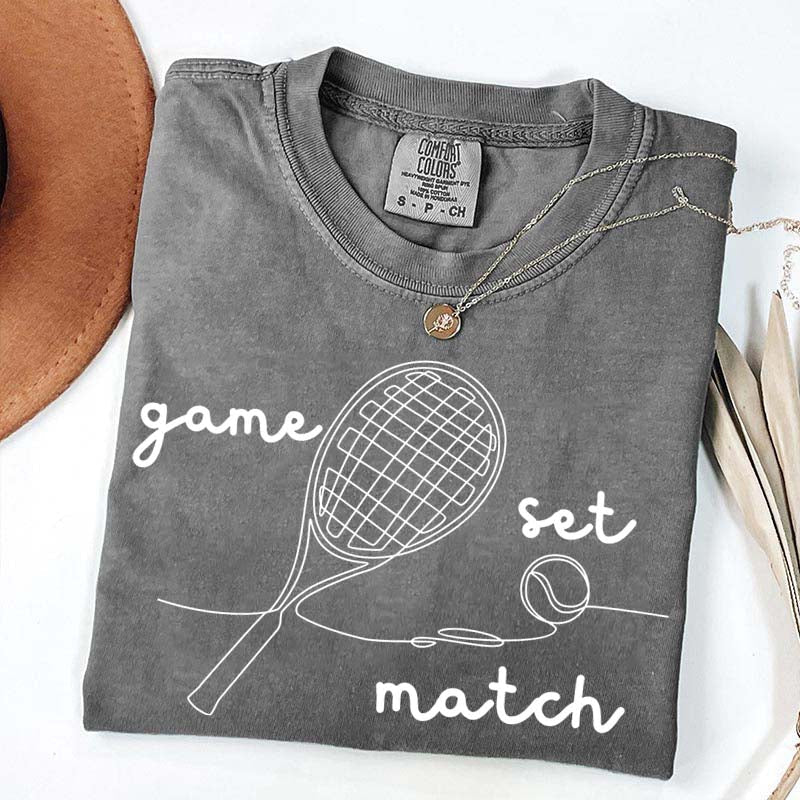 Tennis Game Set Match T-Shirt