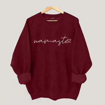Namaste Yoga Heart Simple Sweatshirt