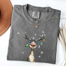 Comfort Colors Vintage Reindeer T-Shirt
