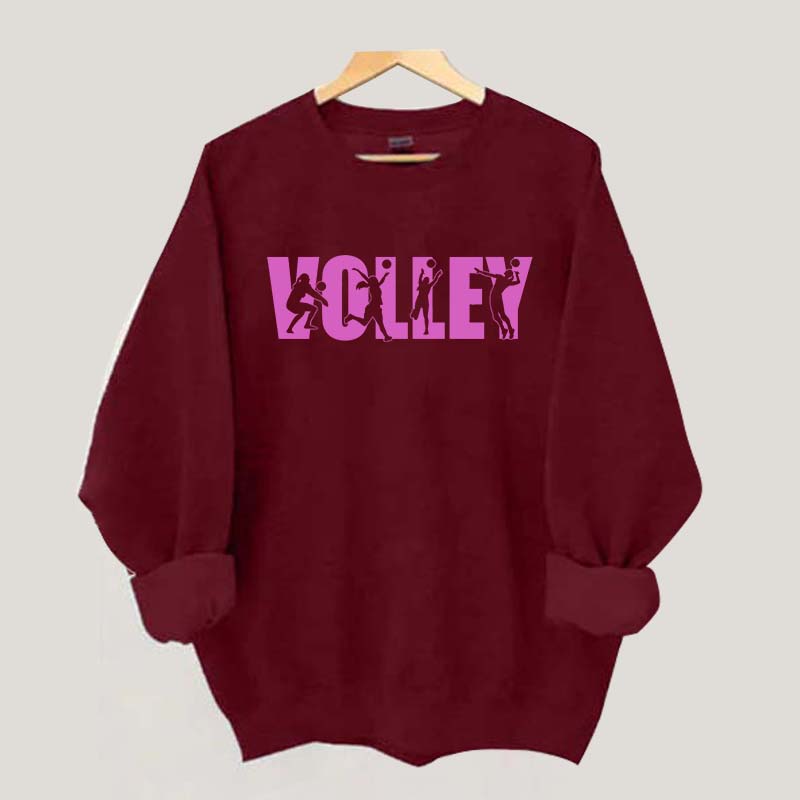Beach Volley Frauen Volleyball Sport Sweatshirt