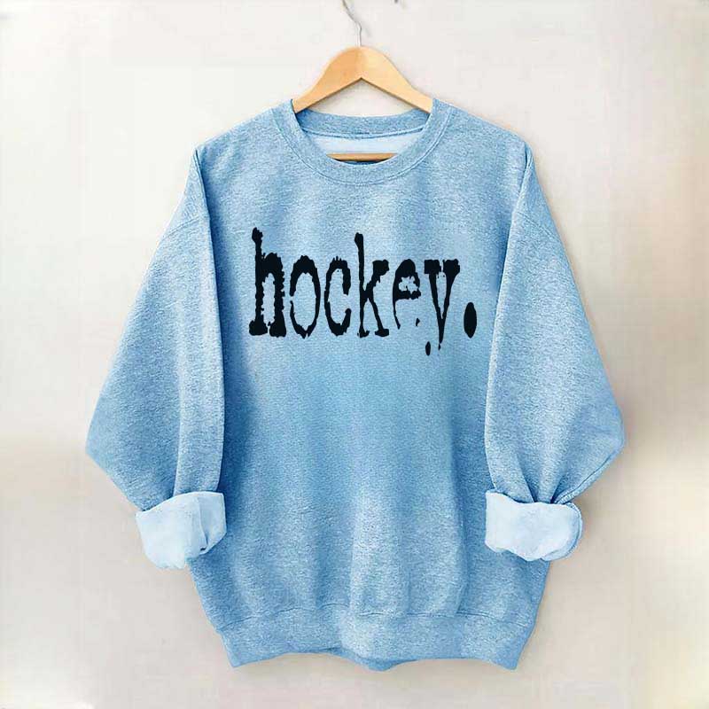 Hockey Typography Sweatshirt