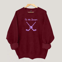 Tis The Season Hockey Mom Sweatshirt