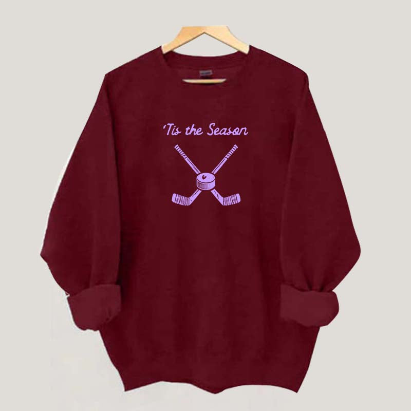 Tis The Season Hockey Mom Sweatshirt