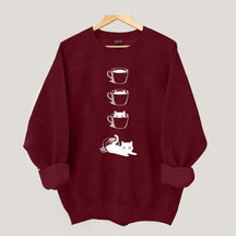 Coffee Cat Lover Sweatshirt