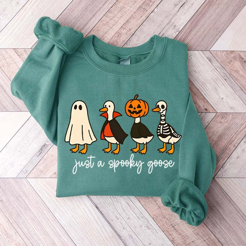 Halloween Just a Spooky Goose Sweatshirt