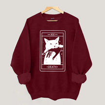 Tarot Card Black Cat Sweatshirt