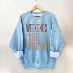 Weekend Coffee Volleyball Sweatshirt