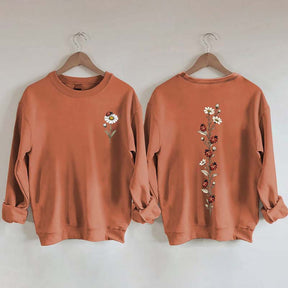 Vintage Ladybug Floral Sweatshirt