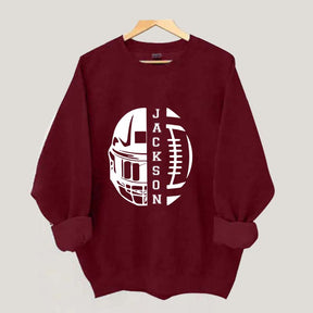 Personalized Football Season Mom Sweatshirt