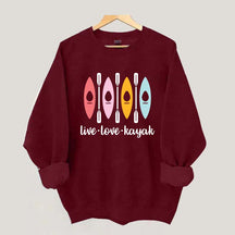 Women Kayaking Canoeing Sweatshirt
