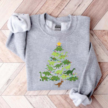 Dinosaur Christmas Tree Xmas Sweatshirt