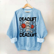 Funny Skeleton Dead Lifting Sweatshirt