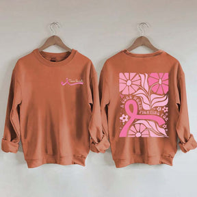 Personalized Breast Cancer Support Sweatshirt