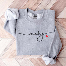 Mahj Heart Cute Sweatshirt