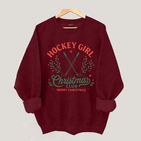 Hockey Girl Christmas Club Sweatshirt