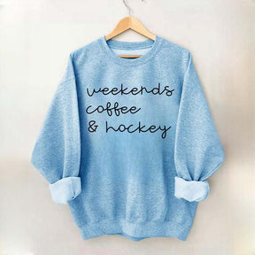 Weekends Coffee Hockey Mom Sweatshirt