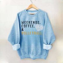 Weeked Coffee & Volleyball Mom Sweatshirt