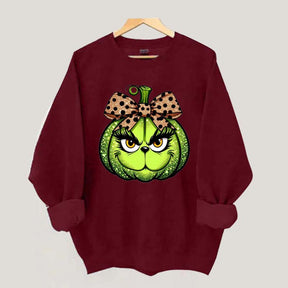 Halloween Leopard Green Guy Sweatshirt