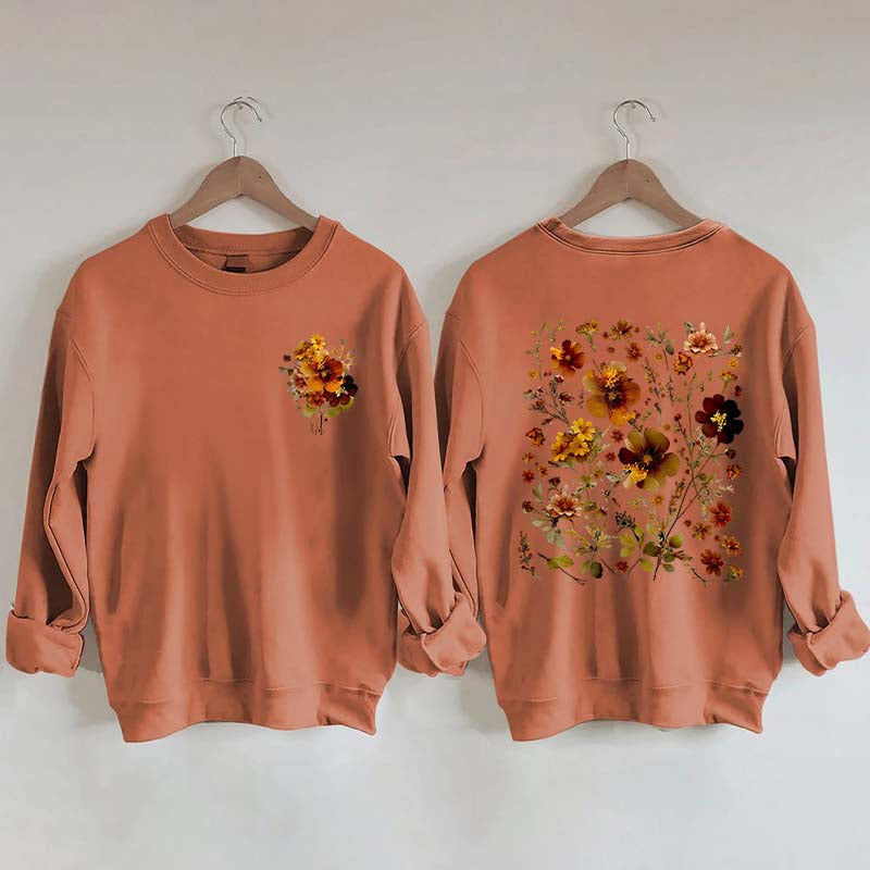 Autumn Cottagecore Autumn Floral Sweatshirt