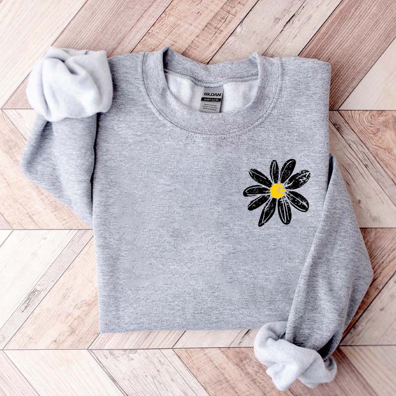 Daisy Retro Floral Sweatshirt