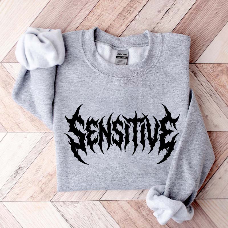Sensitive Feminist Workout Retro Sweatshirt
