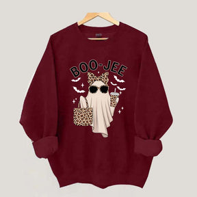 Boo-Jee Ghost Leopard Sweatshirt