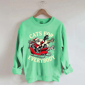 Christmas Cats For Everybody Sweatshirt