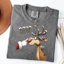 Boop Reindeer Comfort Colors Christmas T-Shirt