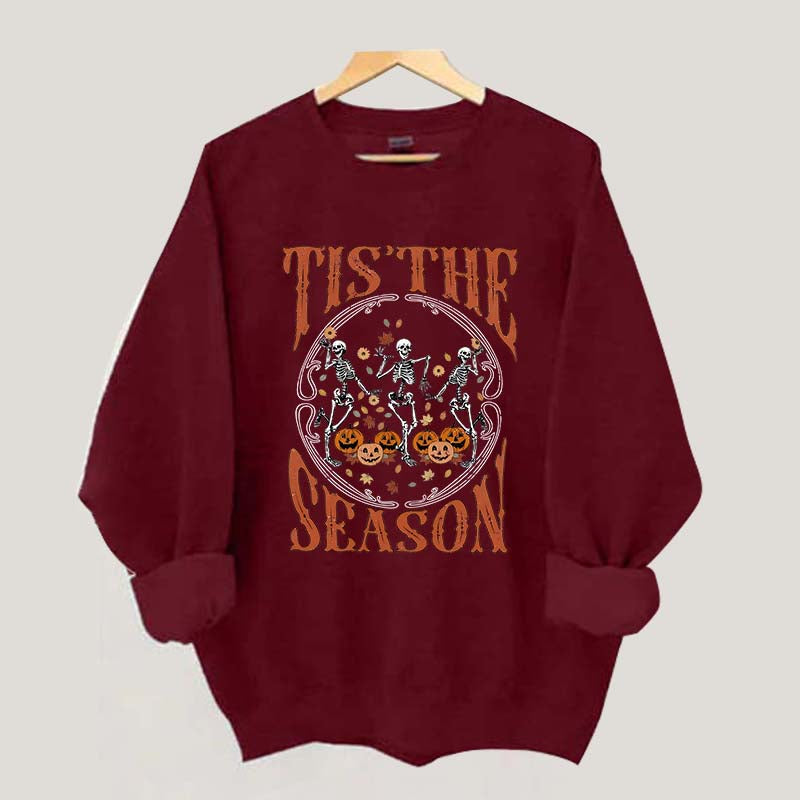 Tis The Season Skeletons Dancing Sweatshirt