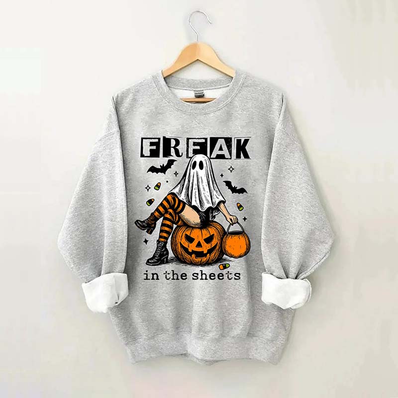 Funny Freak In The Sheets Ghost Girl Sweatshirt