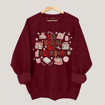 All Booked For Christmas Library Sweatshirt