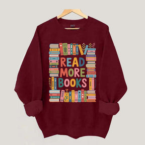 Read More Books Cute Librarian Sweatshirt