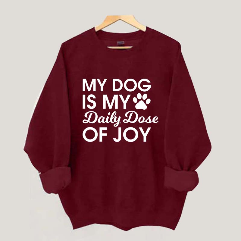 My Dog Is My Daily Dose of Joy Sweatshirt