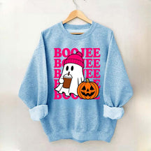 Boojee Ghost Halloween Pumpkin Sweatshirt