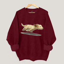 Cute Running Dog Sweatshirt