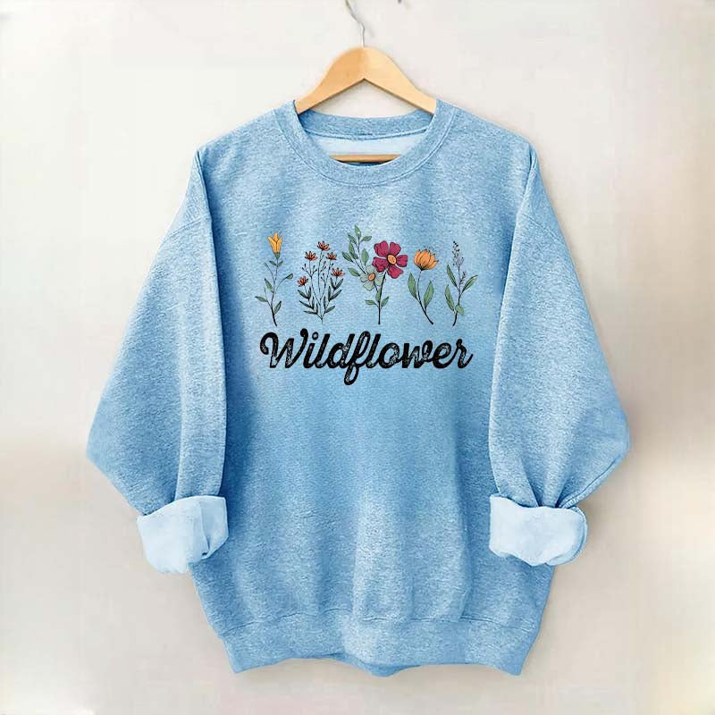 Minimalist Wildflower Sweatshirt