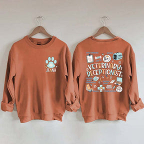 Custom Veterinary Receptionist Sweatshirt