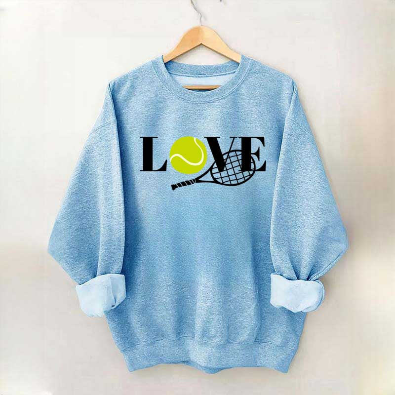 Cute Love Tennis Player Sweatshirt