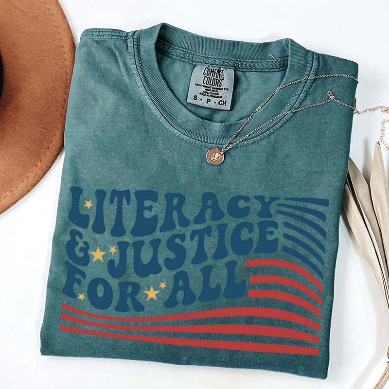 Literacy And Justice For All T-Shirt
