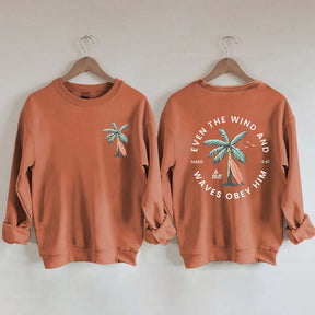 Beachy Backprint Bible Verse Sweatshirt