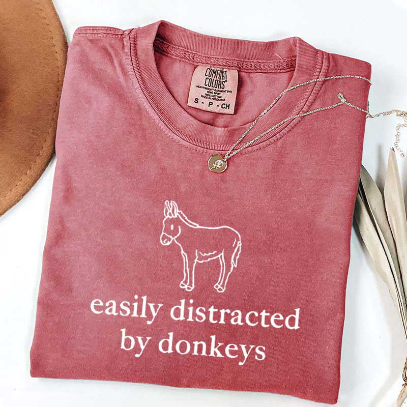 Easily Distracted by Donkeys T-Shirt