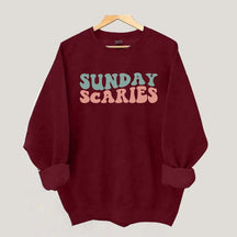 Retro Christmas Sunday Scaries Sweatshirt