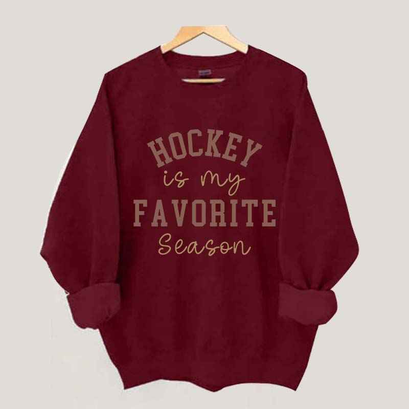 Comfort Color Hockey is My Favorite Season Sweatshirt