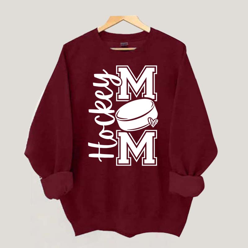 Hockey Mom Heart Simple Sweatshirt