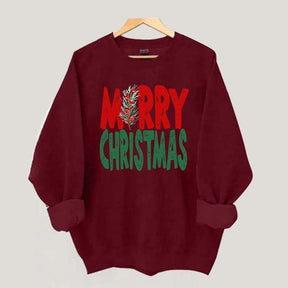 Womens Merry Christmas Sweatshirt